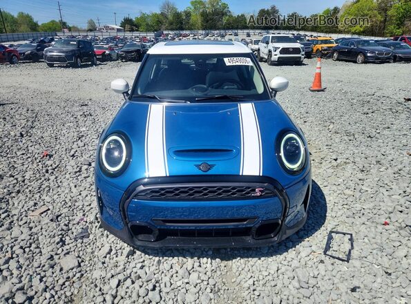 WMW53DK07P2T87675 2023 MINI COOPER Синий Вид спереди