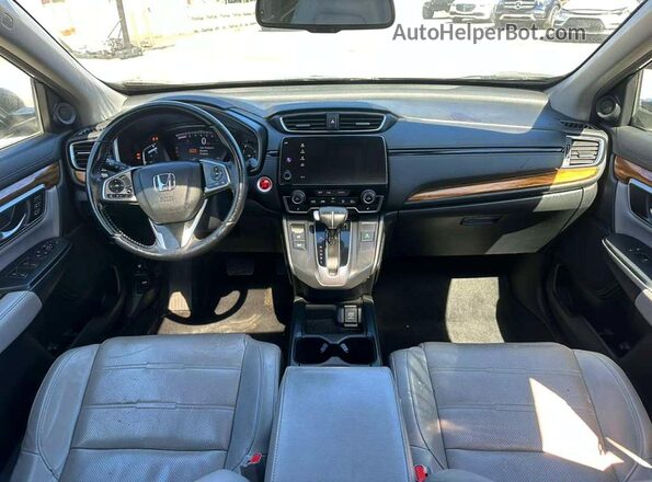 7FARW1H89JE036931 2018 HONDA CR-V Black Widok wnętrza z przodu