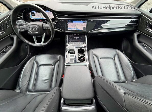 WA1LXAF71MD017482 2021 AUDI Q7 White Instrument cluster view
