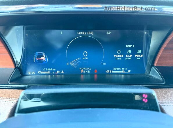 5LMJJ3LG6PEL01955 2023 LINCOLN NAVIGATOR Gray Widok zestawu wskaźników