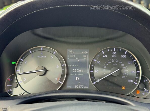 JTHBZ1BL6HA010841 2017 LEXUS GS Gray Вид щитка приладів