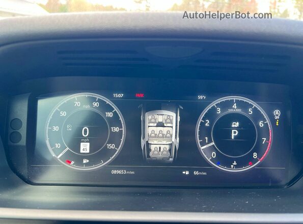 SALRR2RV6JA060070 2018 LAND ROVER DISCOVERY Blue Вид щитка приладів