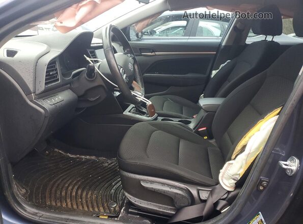 KMHD84LF3KU836121 2019 HYUNDAI ELANTRA Blue Front interior view