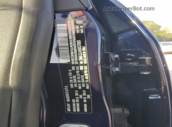 ZN661XUA6MX370853 2021 MASERATI LEVANTE Blue VIN sticker view