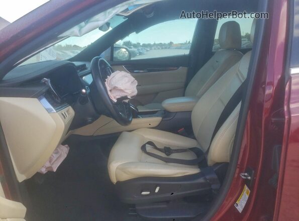 1GYKNARS6HZ138356 2017 CADILLAC XT5 Red Вид панелі приладів