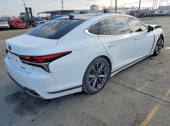 JTHB51FF4J5000484 2018 LEXUS LS500 Белый Передняя правая четверть