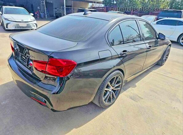 WBA8E9G54GNT82778 2016 BMW 3 SERIES Black Вид спереду