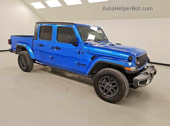1C6HJTAG4RL101901 2024 JEEP GLADIATOR Синий Передняя правая четверть