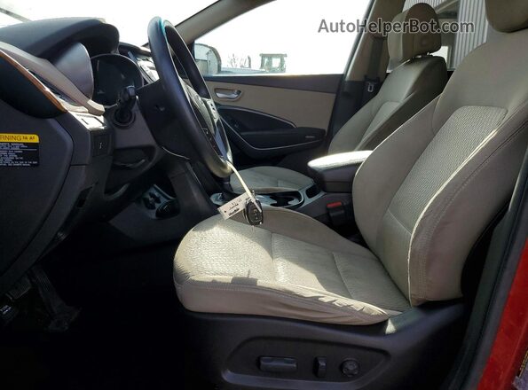 KM8SMDHF6GU143191 2016 HYUNDAI SANTA FE Red Widok deski rozdzielczej