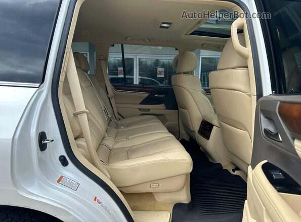 JTJHY7AX2K4285356 2019 LEXUS LX White Rear view