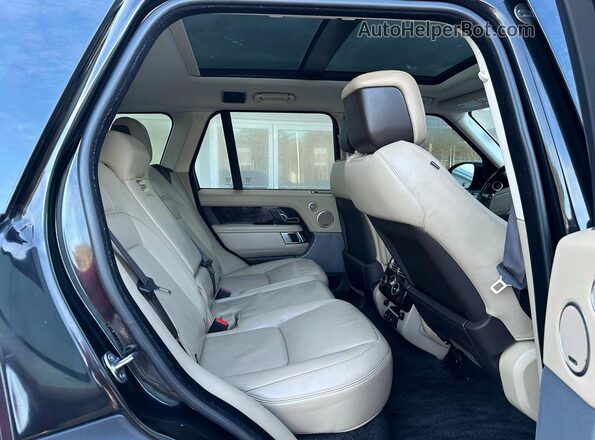 SALGS2SV7KA516858 2019 LAND ROVER RANGE Black წინა სალონის ხედი