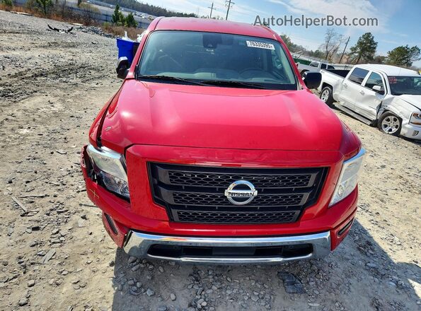 1N6AA1EF1NN100152 2022 NISSAN TITAN Red უკანა ხედი