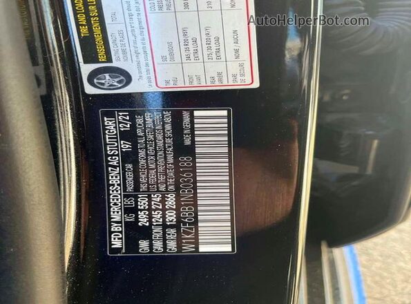 W1KZF6BB1NB036188 2022 MERCEDES-BENZ E Black 