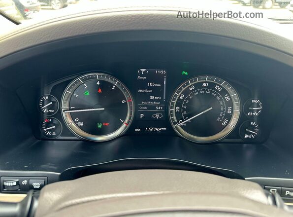JTJHY7AX2K4285356 2019 LEXUS LX White Dashboard view