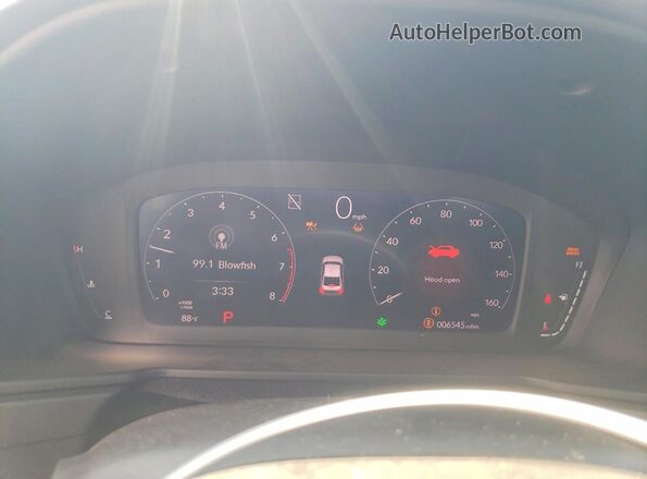 1HGCY1F44TA008107 2026 HONDA ACCORD Gray Instrument cluster view