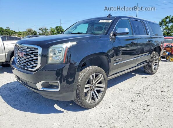 1GKS1HKJ6JR224689 2018 GMC YUKON Черный Задняя левая четверть