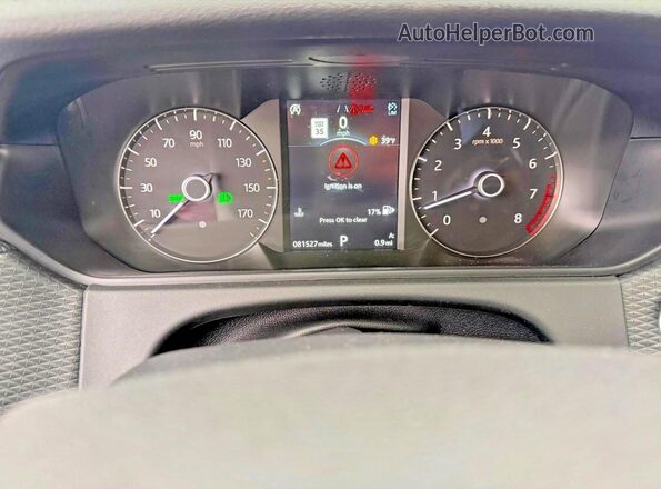 SALYB2EX1KA781941 2019 LAND ROVER RANGE ROVER White Вид щитка приладів