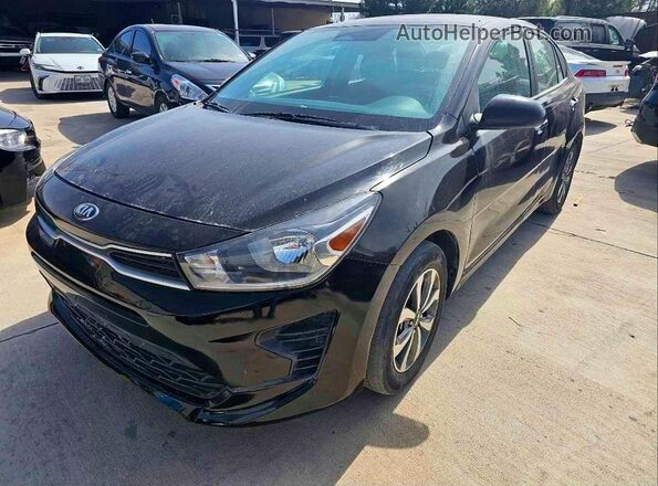 3KPA24AD4ME381095 2021 KIA RIO Black Rear right