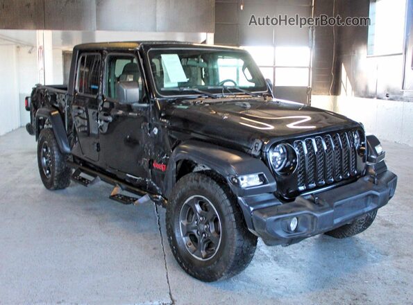 1C6HJTAG1LL158662 2020 JEEP GLADIATOR Черный Задняя левая четверть