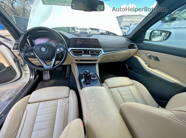 3MW5R7J02M8C01491 2021 BMW 3 SERIES White Vista del cuadro de instrumentos