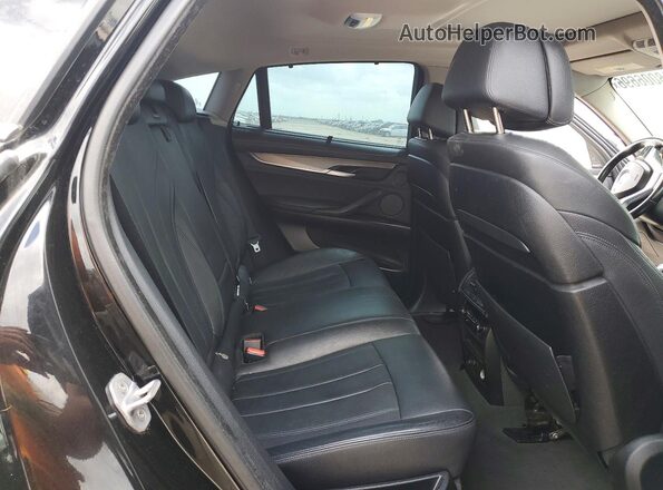 5UXKU6C57G0S82461 2016 BMW X6 Black Вид задньої частини салону