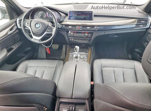 5UXKT0C33H0V95734 2017 BMW X5 Silver Vista del cuadro de instrumentos
