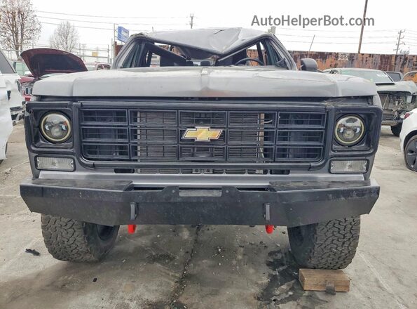 CKL186F176534 1976 CHEVROLET BLAZER Charcoal Front view