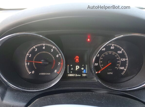 JA4AP3AU7LU004900 2020 MITSUBISHI OUTLANDER White Instrument cluster view