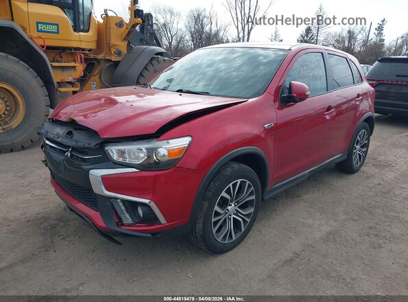 JA4AR3AW4JU002272 2018 MITSUBISHI OUTLANDER SPORT Red Przód lewy