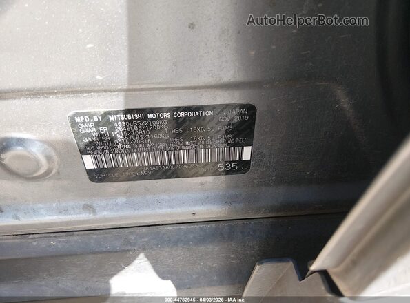 JA4AS3AA8LZ026038 2020 MITSUBISHI ECLIPSE CROSS Gray Շարժիչի բաժամունքի տեսք