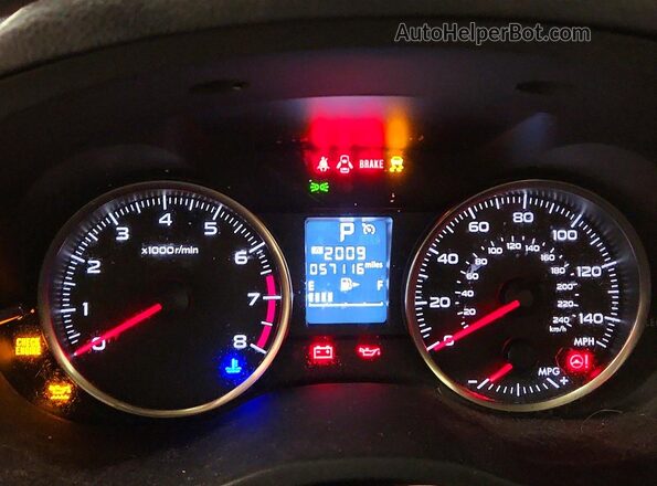 JF1GPAP66GH286092 2016 SUBARU IMPREZA Black ხელსაწყოთა პანელის ხედი