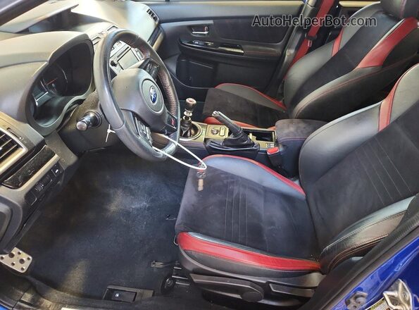 JF1VA2R68K9824743 2019 SUBARU WRX Blue Вид салону спереду