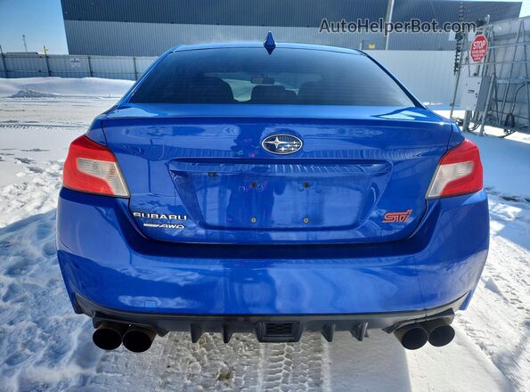 JF1VA2R68K9824743 2019 SUBARU WRX Blue Вид ззаду