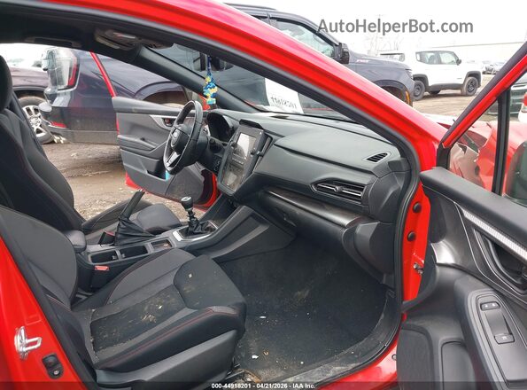 JF1VBAA63N9016324 2022 SUBARU WRX Red Widok wnętrza z przodu