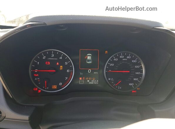 JF1VBAA66N9021713 2022 SUBARU WRX Silver Вид щитка приладів