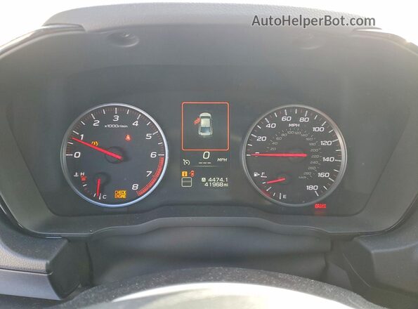 JF1VBAF68P9809095 2023 SUBARU WRX Синий Вид щитка приборов