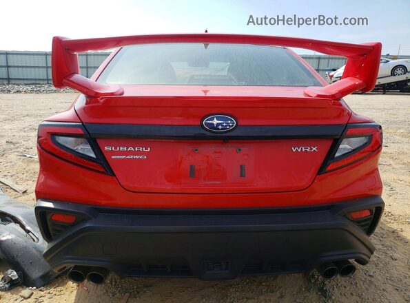 JF1VBAL69P9813788 2023 SUBARU WRX Red Հետևի տեսք