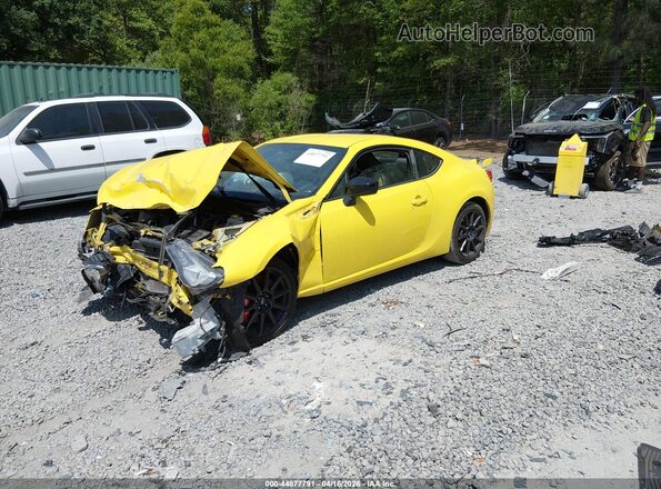 JF1ZCAC10H9601348 2017 SUBARU BRZ Yellow Առջևի ձախ երեք քառորդ տեսարան