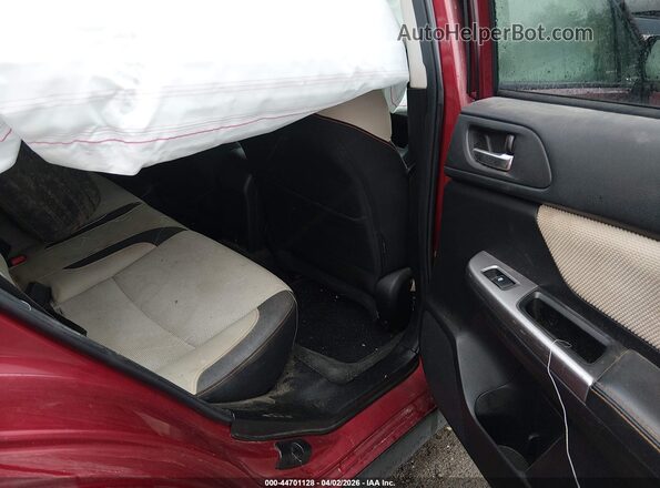 JF2GPADC4G8201532 2016 SUBARU CROSSTREK Red VIN კოდის სტიკერის ხედი