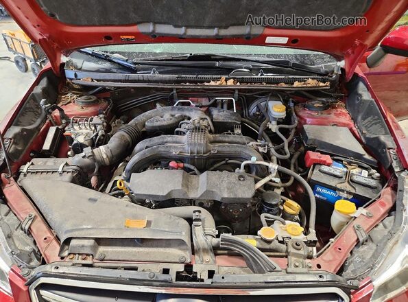 JF2GPANC7H8217045 2017 SUBARU CROSSTREK Red Widok komory silnika