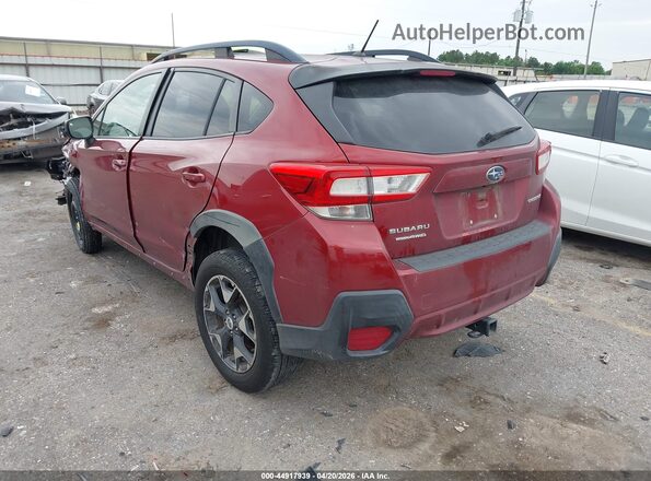 JF2GTAAC3JH348481 2018 SUBARU CROSSTREK Burgundy Rear left