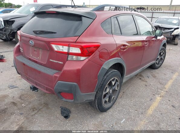 JF2GTAAC3JH348481 2018 SUBARU CROSSTREK Burgundy Rear right