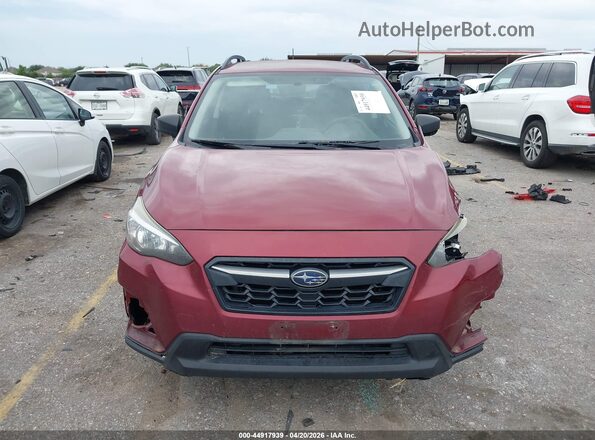 JF2GTAAC3JH348481 2018 SUBARU CROSSTREK Burgundy Rear interior view