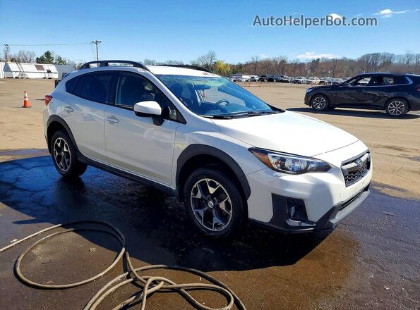 JF2GTABCXJH219829 2018 SUBARU CROSSTREK White Delantero derecho