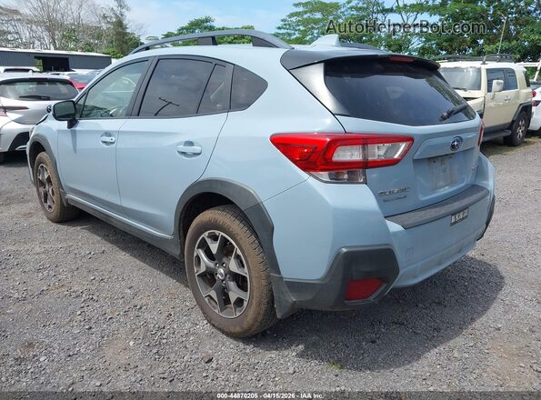 JF2GTADCXJH220749 2018 SUBARU CROSSTREK Light Blue Rear left