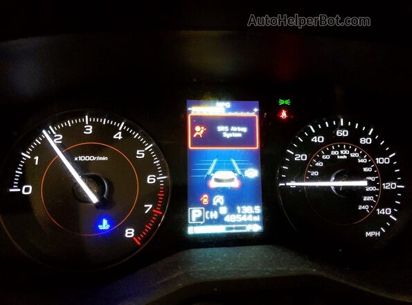 JF2GTAEC8N8276984 2022 SUBARU CROSSTREK Серый Вид щитка приборов