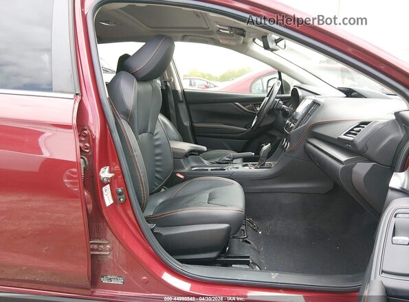 JF2GTAMC4K8210932 2019 SUBARU CROSSTREK Burgundy Вид салону спереду