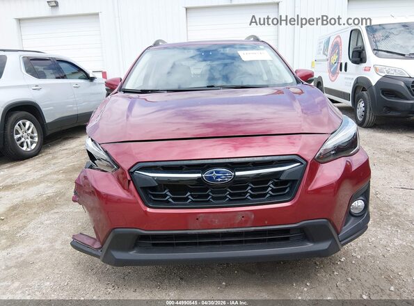 JF2GTAMC4K8210932 2019 SUBARU CROSSTREK Burgundy Вид щитка приладів