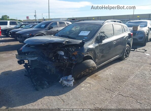 JF2GTAPC0M8246700 2021 SUBARU CROSSTREK Black Առջևի ձախ երեք քառորդ տեսարան