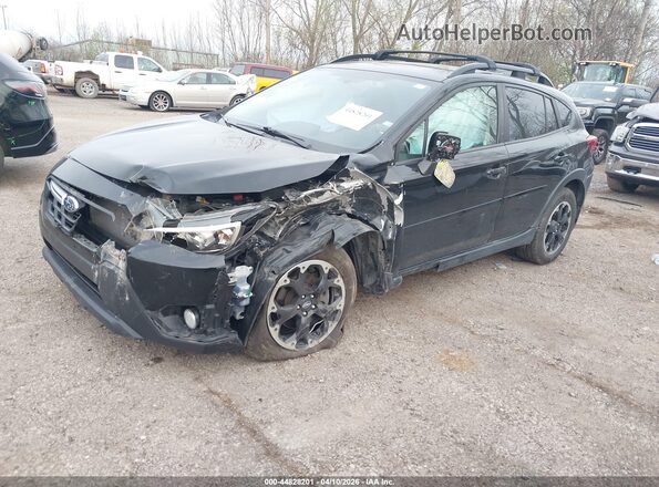 JF2GTAPC2NH277089 2022 SUBARU CROSSTREK Black Vista tres cuartos delantera izquierda